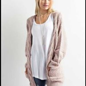 NWT Wishlist Cableknit Cardigan